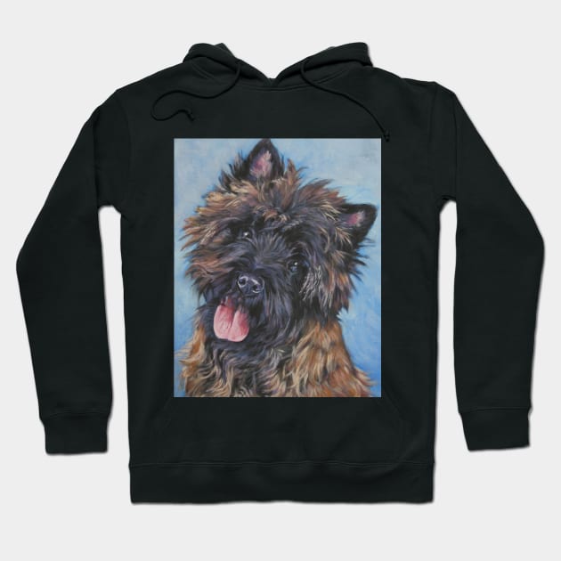 Cairn Terrier Fine Art Painting Hoodie by LASHEPARD